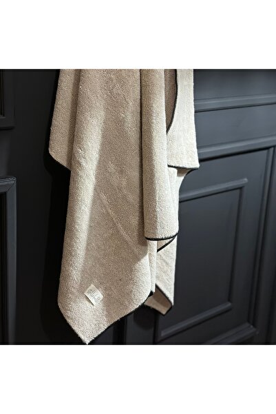 Stella Belli 100% Cotton 90 X 150 cm Bath Towel | Hotel | Soura | Edge Black Special Embroidered