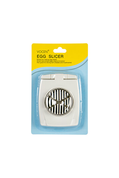 cc bin shihon 2-in-1 Fast Egg Slicer made of plastic with steel blades