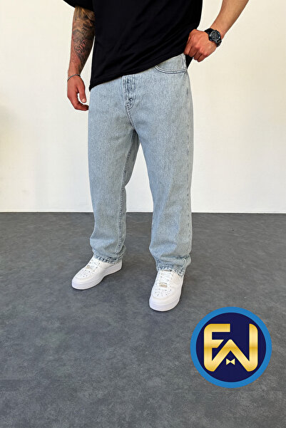 ElitWear Erkek Baggy Yıkamalı Rahat Kalıp Bol Kesim Salaş Pantolon MBG