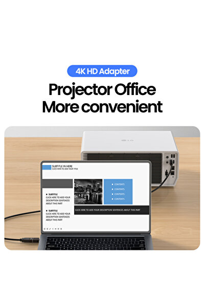 AdyMel USB-C to HDMI Adapter, 4K 60Hz UHD, Set of 2 (HDMI female - USB-C male)