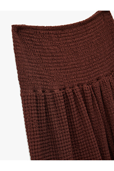 Koton Bürümcük Fabric Layered Gipeli Midi Skirt