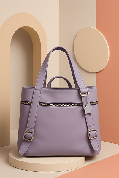 HMO Store Mor Özel Tasarım Premium Kadın Hakiki Deri Çanta