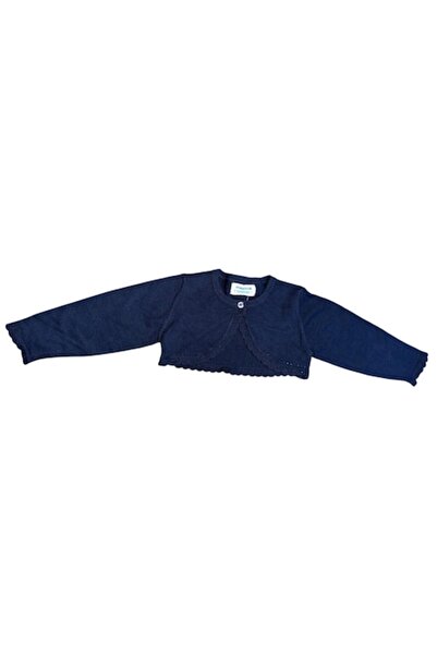 MAYORAL Girls' Knitted Cardigan, Dark Blue, 92 cm (2 years)