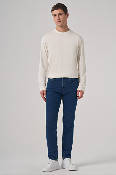 Morven Men's Blue Denim 5 Pocket Slim Fit Jean Jeans