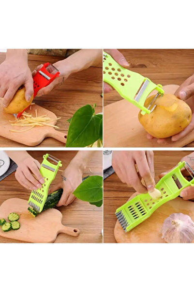 Euro Pink ✨ Çok Amaçlı 4’ü 1 Arada Sebze & Meyve Doğrama ve Rende Aparatı ✨