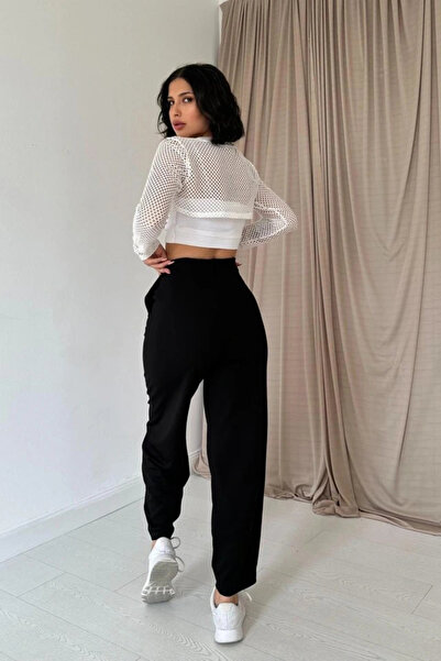 GENCULUS Black Pensli Astic Detailed Trousers