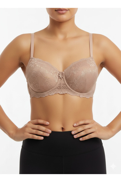 EBRULİ LİNGERİE حمالة صدر من الدانتيل بدون دعم من السيليكون