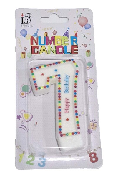Generic Happy Birthday Candle Number 7 - Size 8x4.5cm