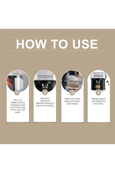 NALACAL Coffee Machine Descaler (2 pc) - Universal Descaling Solution for Coffee Makers & Espresso Machines