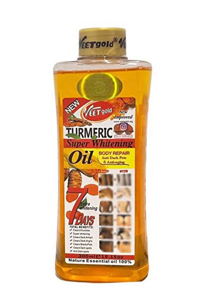 Veet Gold زيت فيت جولد كركم لتبييض الجسم، 300 مل