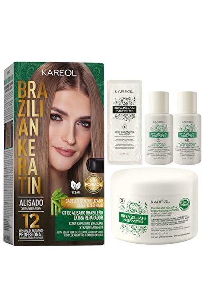 Kareol Kit de îndreptare a părului brazilian – Pentru păr sensibil și deteriorat