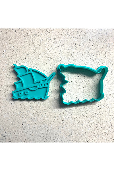 Craftelle Sailing Ship Cookie Mold and Stamp Set |   Pirate Ship |   Sea Themed Party |   Sugar Paste