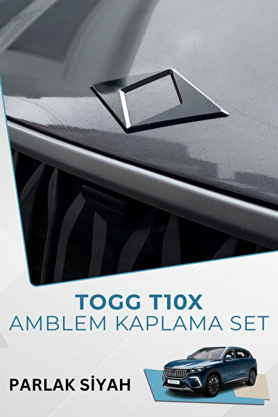 GRAFİCAR TOGG T10X Uyumlu Amblem Kaplama Sticker Set