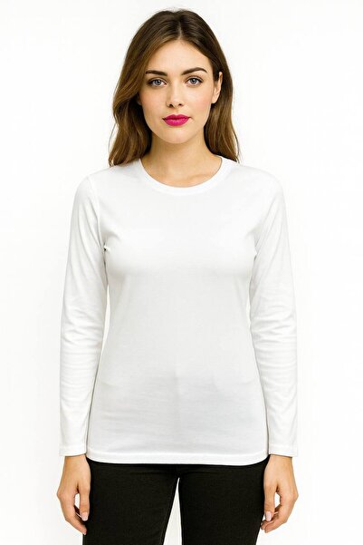 ALDAYER Round Neck Women's Long Sleeve Lycra Body