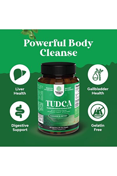 Natures Craft Advanced Bile Salt TUDCA Supplement - Extra Strength 500mg
