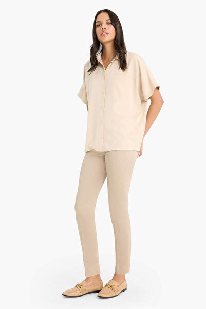 DeFacto Sigaret Normal Bell Straight Leg Satin Trousers (25 Wn)