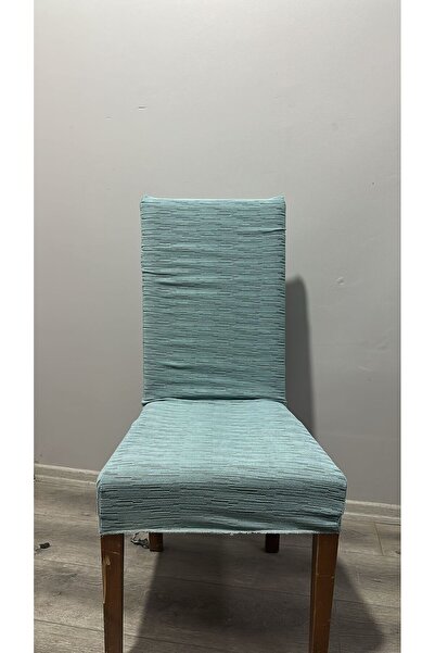 EJMEL غطاء كرسي مرن وواقي بنمط جديد مخطط، مصنوع من قماش الجاكار السميك، 6 قطع