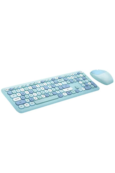 Mofii Wireless mouse and keyboard set 666, Usb Blue