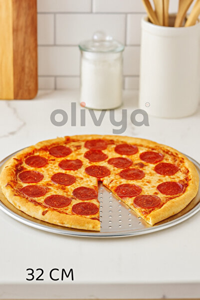 OLİVYA Delikli Pizza Lahmacun Pide Tepsisi 32cm 1 Adet
