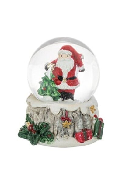 Jumbo DECORATIVE SNOWGLOBE WITH SANTA CLAUS AND FIR TREE