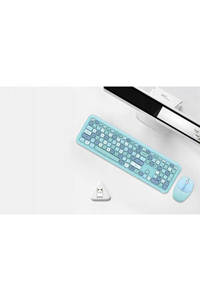Mofii Wireless mouse and keyboard set 666, Usb Blue