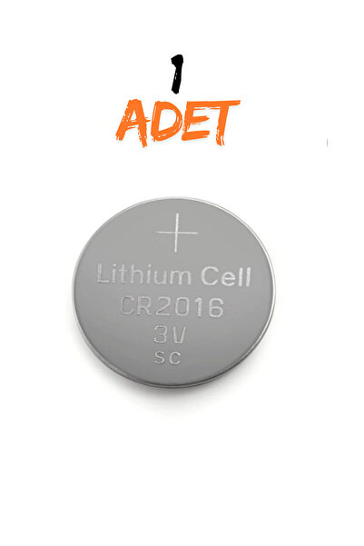 harry 1 ADET 3 Volt CR2016 Lityum Para Pil (DL2016 CR 2016 Bios-Kepenk-Kumanda Terazi Düğme Lithum Pili)