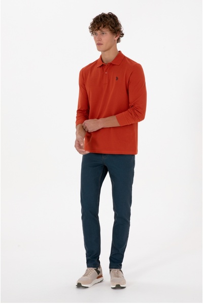 U.S. Polo Assn. U.S. Polo Assn. Polo Collar Regular Fit Basic 100% Cotton Sweatshirt