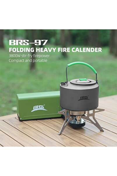 NEONI Camping Stove Portable Foldable Butane Backpacking Stove with Storage Bag (Green)