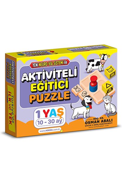 Adeda Yayınları Aktiviteli Eğitici Puzzle 1 Yaş