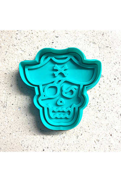 Craftelle Pirate Hat Skull Cookie Mold and Stamp Set |   Sailor, Adventure Themed Party |   Sugar Paste
