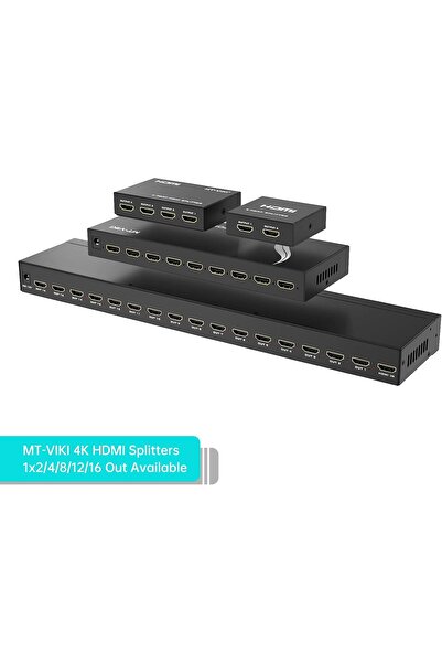 MTEC MT-VIKI 4K HDMI Splitter 1 in 2 Out (1x2) Powered, 4K@30Hz Mirror/Duplicate