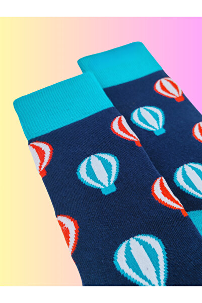 Shuttle Park Special Series Happy Colorful Balloon Patterned Socks Fun Comfortable Stylish Design Style Socks