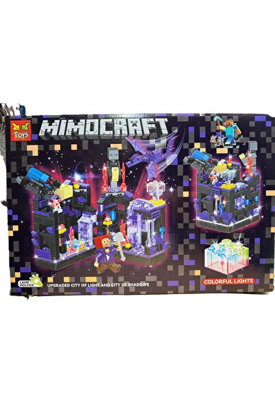 naniland.ro Set de Construcție – 330 Piese, Stil Pixel Adventure, cu Lumină LED