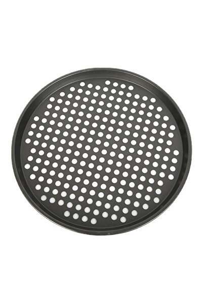 Kitchen Design Lab Paslanmaz Karbon Çelik, Delikli, Yanmaz Yapışmaz 32 Cm Büy...