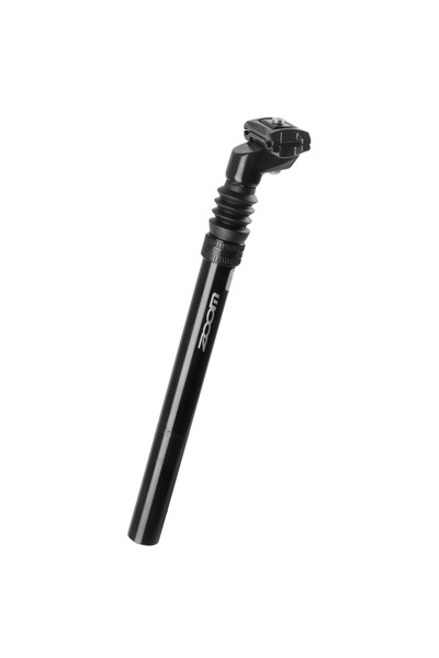 SXT Tijă de suspensie reglabilă din aluminiu, neagră, 30,9 x 350 mm