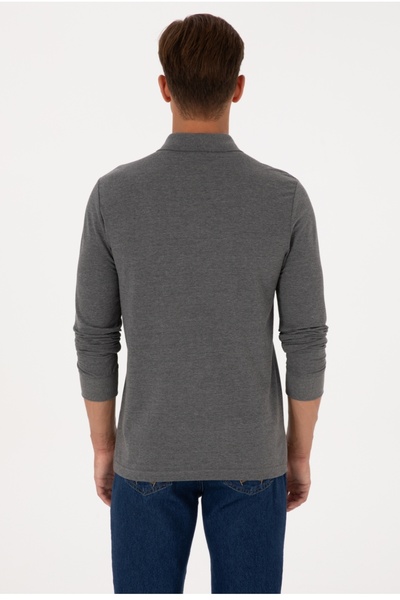 U.S. Polo Assn. U.S. Polo Assn. Polo Collar Regular Fit Basic 50% Cotton 50% Polyester Sweatshirt