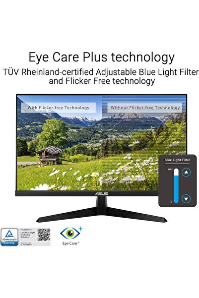 ASUS 27" 1080P Eye Care Monitor (VY279HGR) - FHD IPS 27in 120Hz 1ms