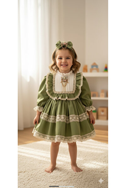 prenses tasarım atolyesi Yeşil vintage elbise