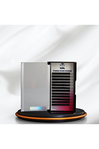 Royal Beauty Premium ROYAL Silk Eyelash Extensions – CC Curvature, Thickness 0.15 mm, Length 13 mm, 12 rows