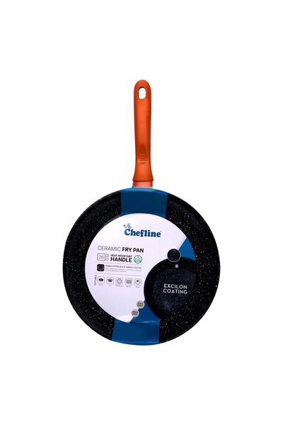 Chefline Ceramic Fry Pan, 26 cm, Red, DZJ26