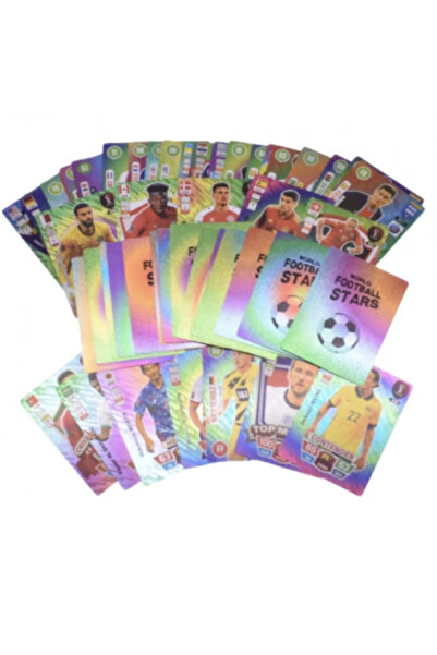 OEM Set of 55 Football Cards, World Football Stars, Rainbow Edition, 7 years+