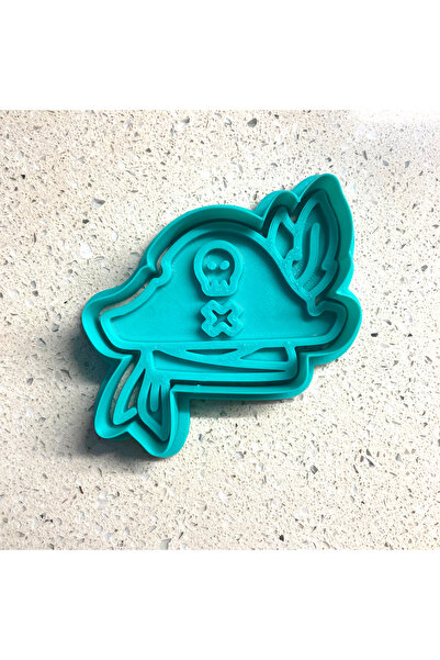 Craftelle Pirate Bandana Cookie Mold and Stamp Set |   Sailor, Adventure Themed |   Sugar Paste |   Clay Dough