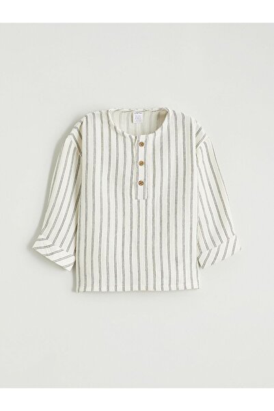 LC Waikiki Lcw Baby Striped Baby Boy Shirt and Pants