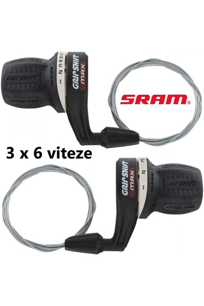 Shimano Set manete schimbător Sram Mrx 3 x 6 viteze compatibil