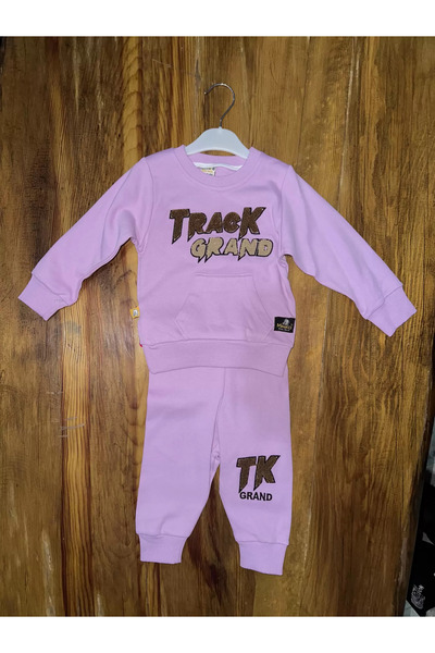 Işıltı kidss 6-24 Months Tk Printed Suit Lilac