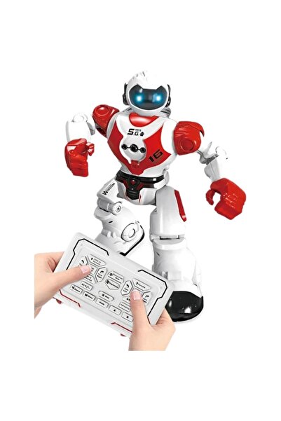 AyrStore 16 Fonksiyonlu Şarjlı Uzaktan Kumandalı Akıllı Robot Sesli Işıklı Pr...