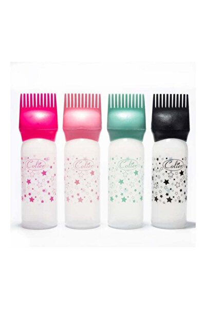 colier Kolier 4-piece Multicolor Hair Dye Applicator Bottle Set with Brush, 17 x 4.5 cm