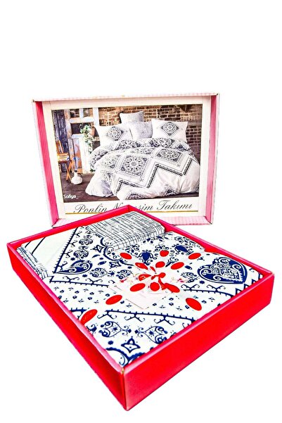 MİLANA Poplin White Bed Linen | Breathable Soft Cotton