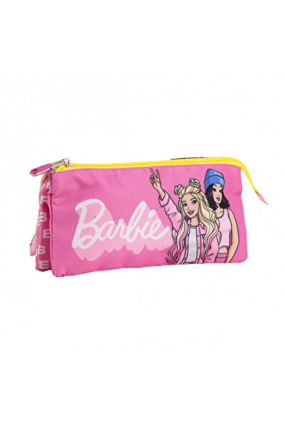 Barbie Pencil case with 3 compartments, unequipped, 22.5x2x11.5 cm