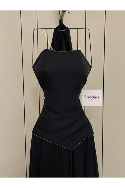 Angelinaa فستان نواري